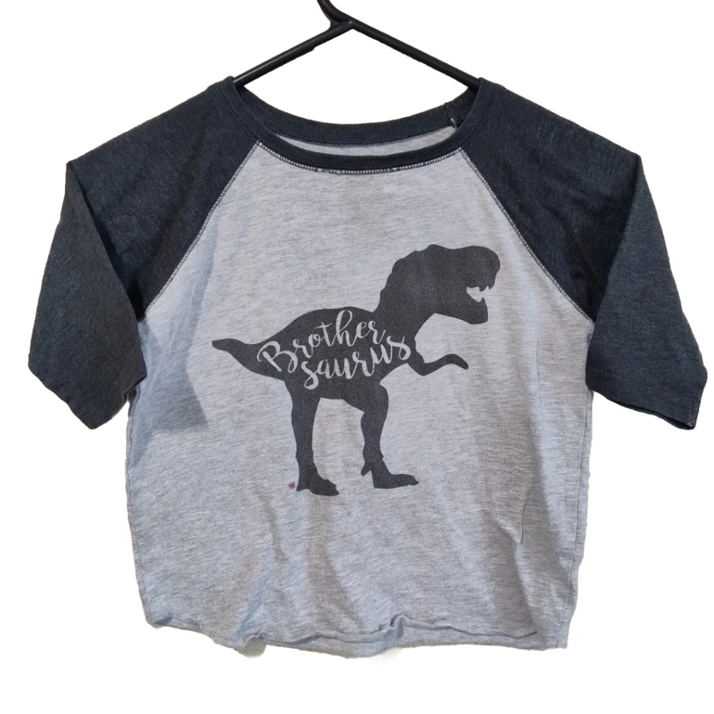 7ate9 Brothersaurus Shirt 3/4 Sleeve Size 5/6